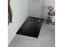 Vidaxl Base De Chuveiro Smc 80x80 Cm Preto