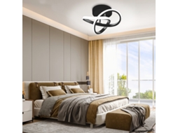 2026 lâmpada de Teto Led Design Curvo 3 Cores para Corredor, Quarto, Sala, Varanda, Corredor