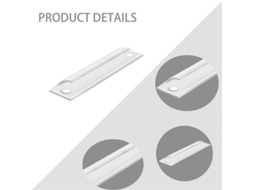 Manga De Porta Deslizante De Alumínio Para Armários De Cozinha, 2 Peças, Balcão, 9cm, 76mm