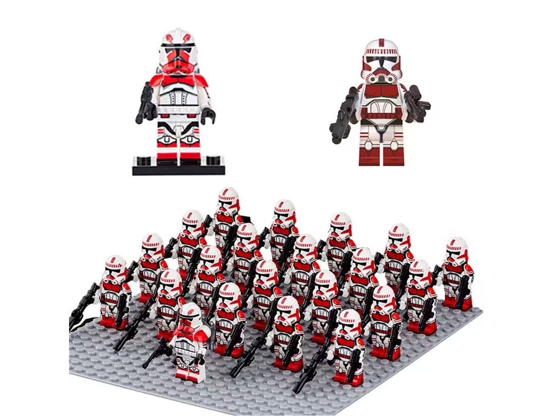 21 Figuras De Star Wars Guarda De Coruscant Bonecos De Montar