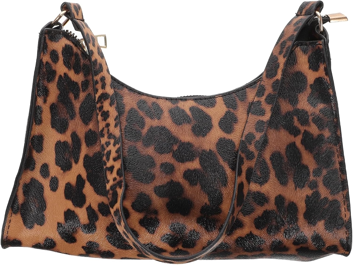 Bolsa Feminina De Couro Sintético Com Zíper.