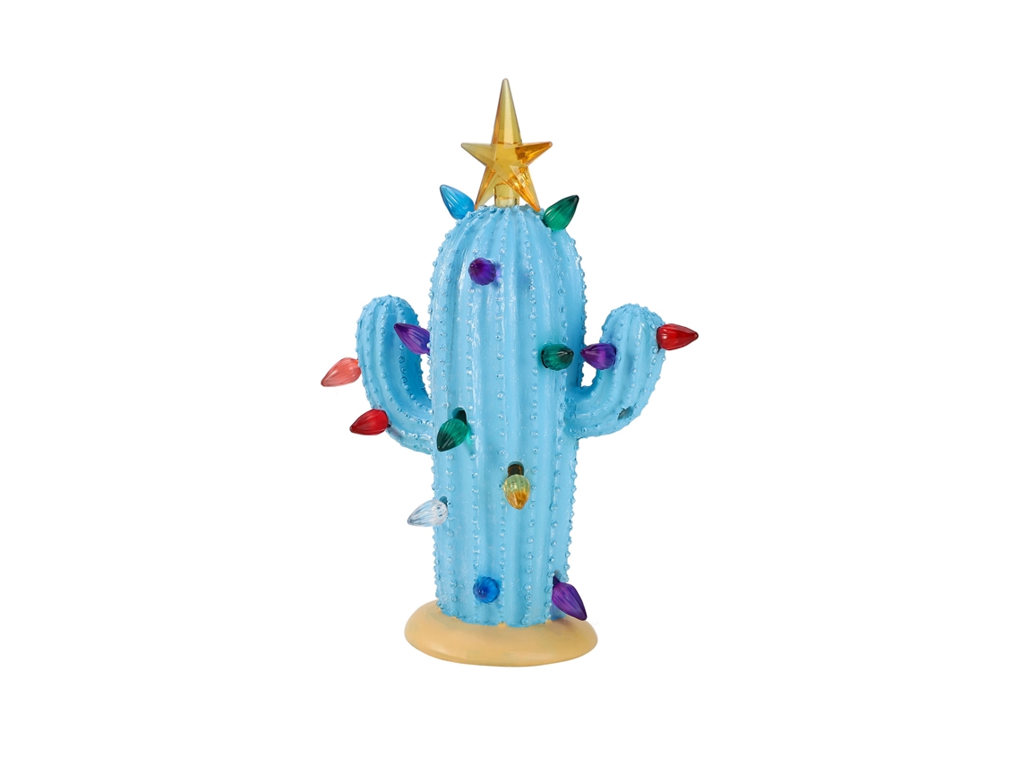 Cactus De Natal Cerâmico Decorar Adornar