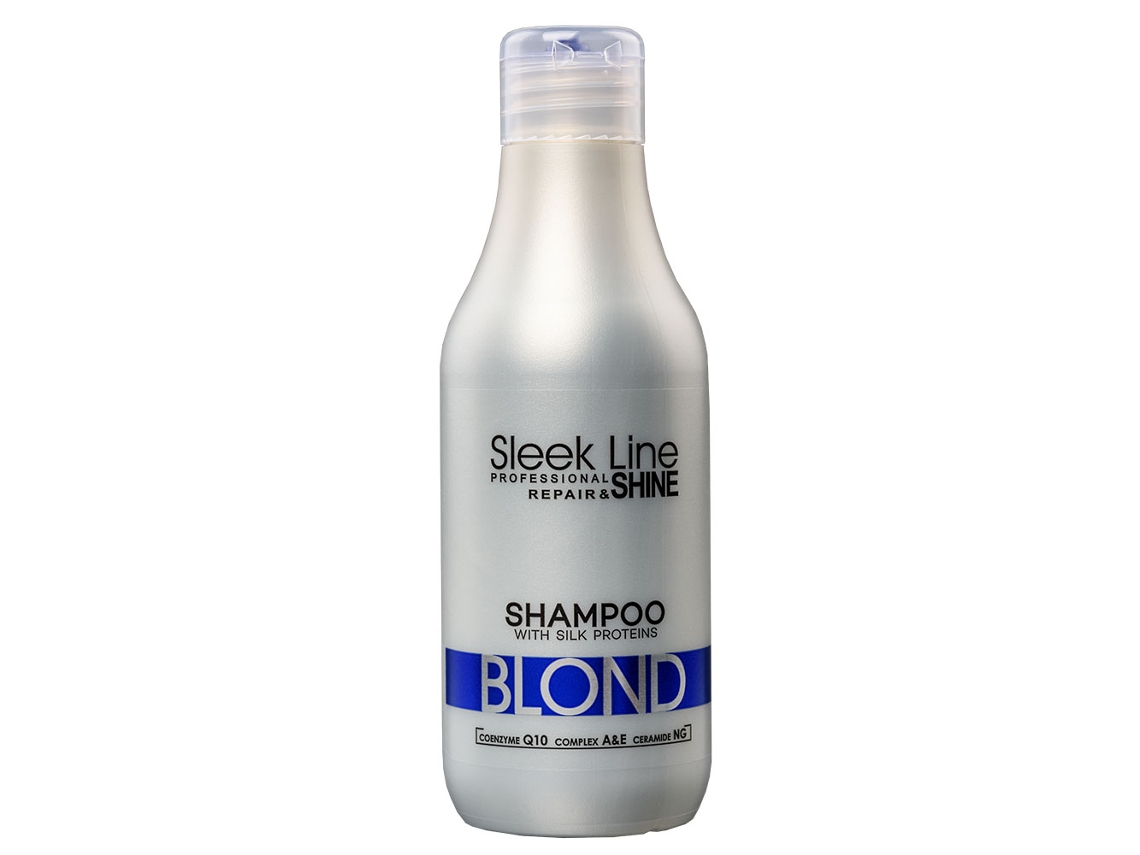 Szampon De Tonalização De Platina Para Cabelos Loiros Stapiz Sleek Line, 300ml