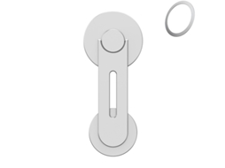 Suporte Magnético Para Celular Com Função Jumper, Cor Prata, Para Iphone 12/13/14