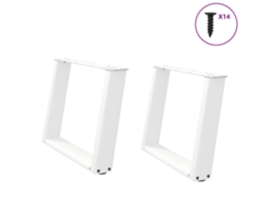 Coffee Table Leg, Coffee Table Legs Vidaxl Branco Aço (60 X (42-43) Cm)