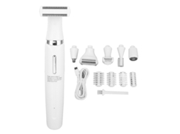 Aparador Elétrico Para Mulheres 6 Em 1 À Prova De Água Remoção De Cabelo Para Rostro Sobrancelhas Braços Axilas Pernas Área Púbica