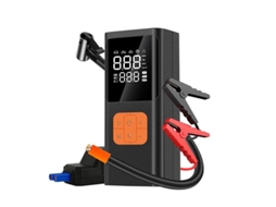 Compressor de ar portátil com inflador elétrico de pneus, adequado para veículos e pneus.