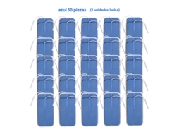 Adesivos de Eletrodo Não Tecido, 5*9cm, com Conector de 2mm MDUG (azul, 50 Unidades, 5x9cm)