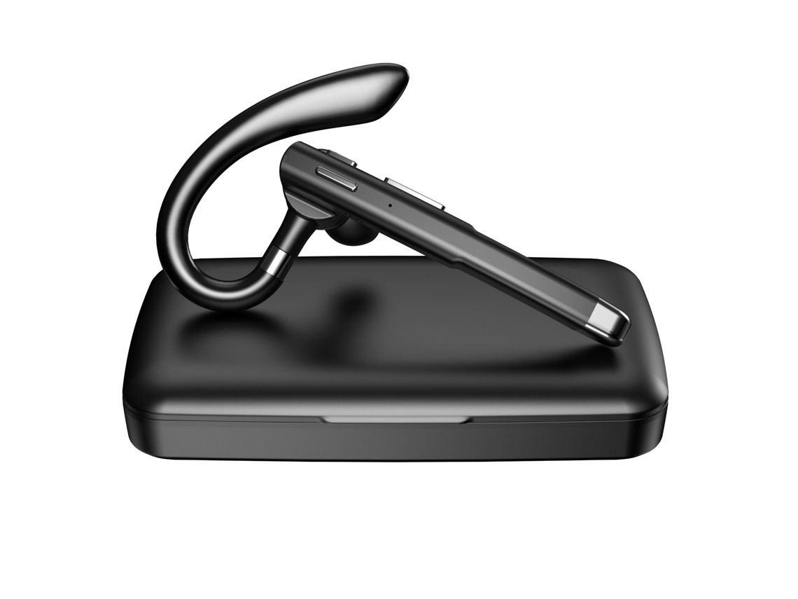 Auricular Mono Bluetooth Com Redução De Ruído Enc E Estojo Carregador Com Visor Led