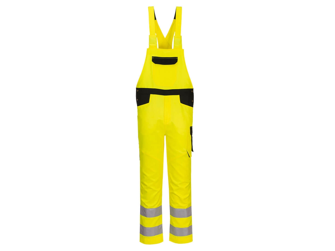 Babador De Alta Visibilidade Pw2 Para Segurança Ideal / Laranja Preto / S Portwest