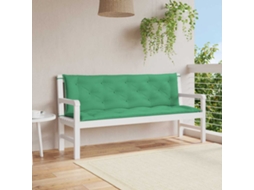 Vidaxl Almofadão P/ Banco Jardim 150x(50+50)x7cm Tecido Oxford Verde