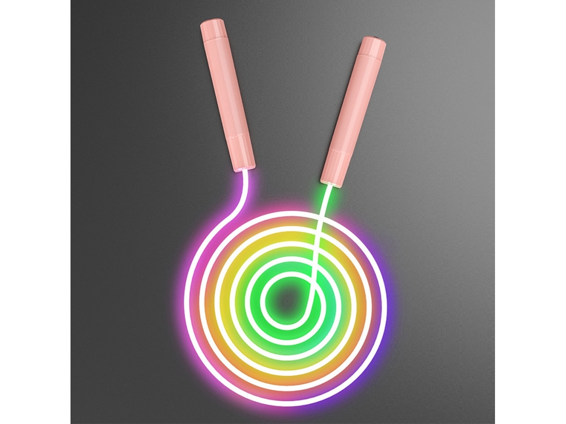 Rebe-corda De Salto Led Para Crianças Com Luz Saltador Luminoso Exercício Fitness Esportes