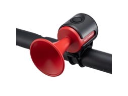 Buzina Eletrônica Para Bicicleta, Alerta Alto, Design À Prova D'água, Vermelho