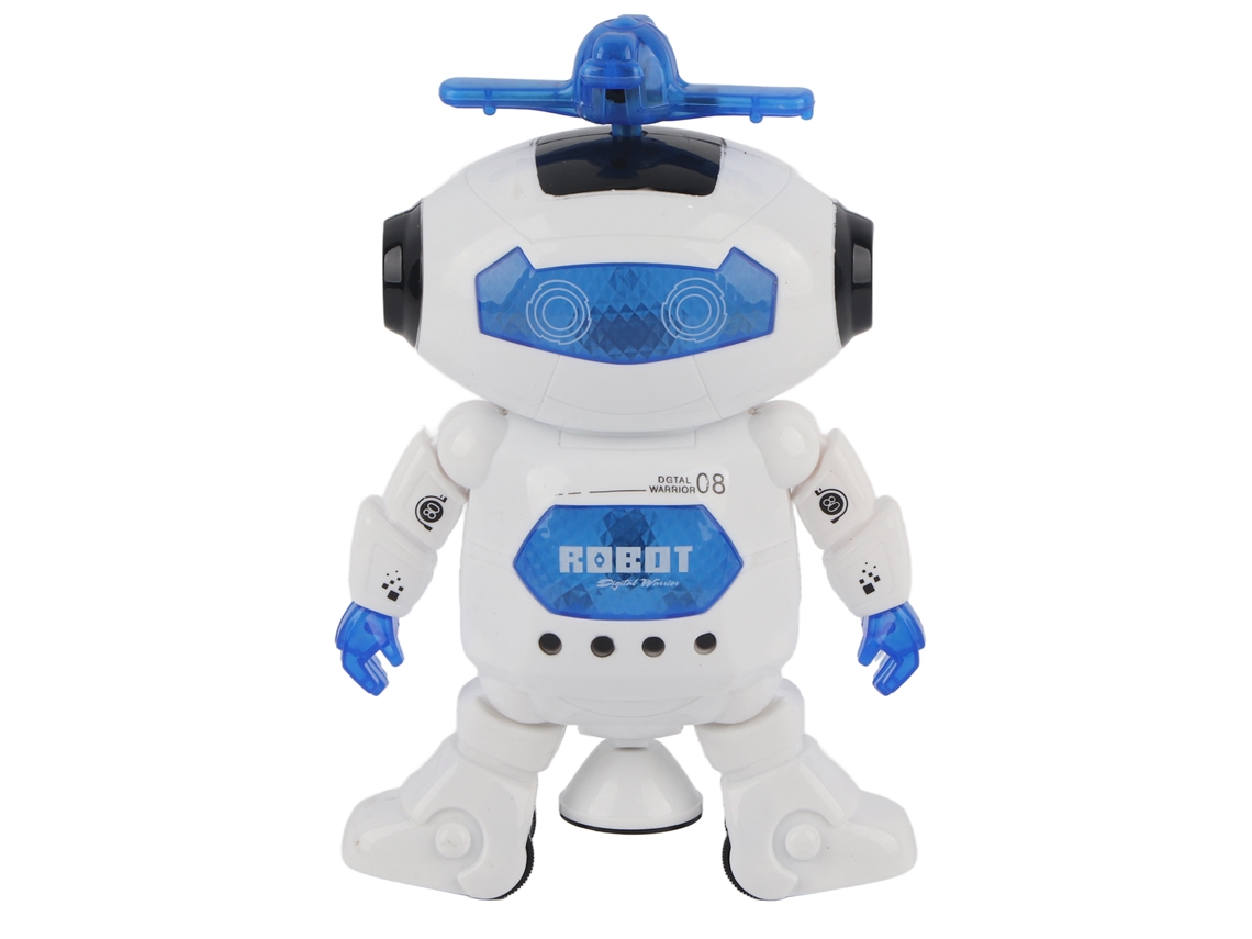 Mali brinquedo Robô Humanoide com Luzes e Dança Rotativo 360°, Presente para Crianças