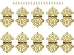 Dobradiça De Topo Para Armário, Dobradiças Para Porta Dobrável, 10 Peças, Dobradiça Decorativa Para Gaveta De Caixa