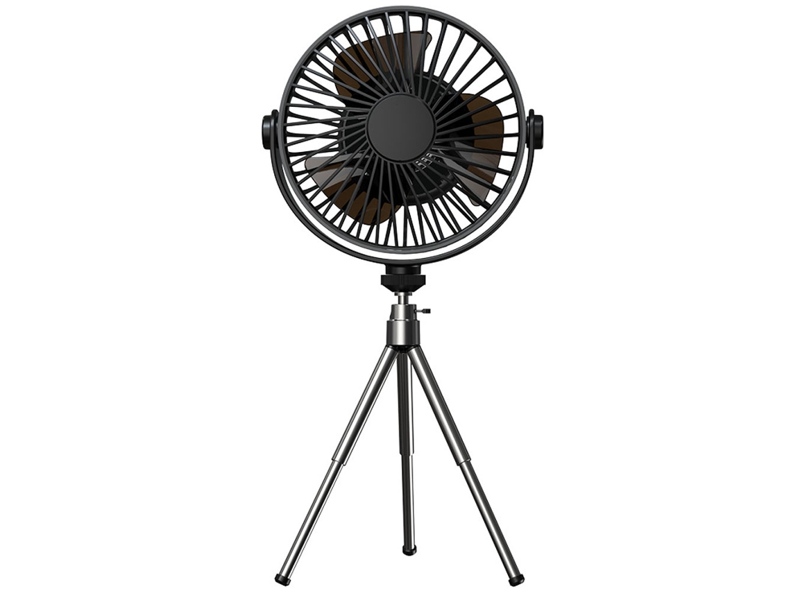 Ventilador Portátil Tripé Usb Recarregável 3 Velocidades