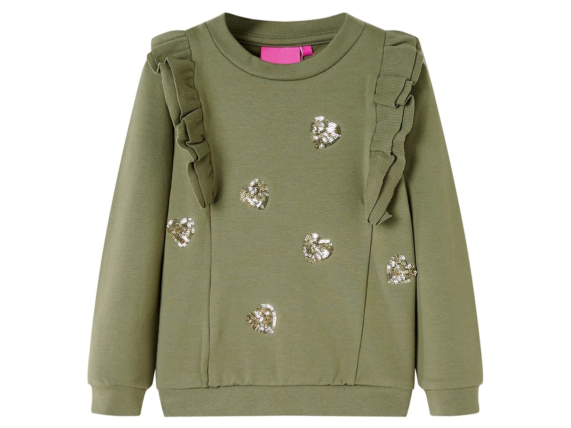 Sweatshirt Para Criança Cor Caqui 92