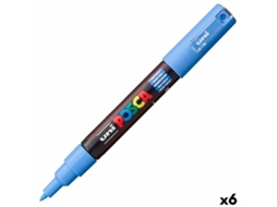 Rotuladores POSCA Pc-1M Azul Celeste 6 Unidades