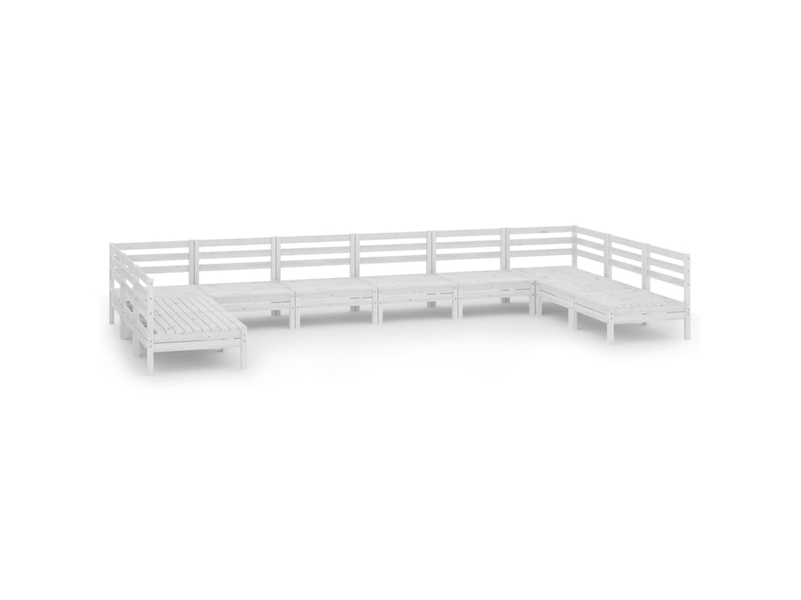 Garden Lounge Set, Garden Lounge Sets Vidaxl Branco Madeira De Pinho (n/a)