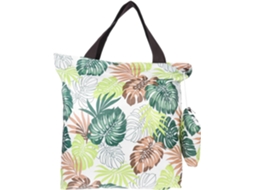 Bolsa de Tecido Oxford com Zíper, Tamanho Médio, Compras Versátil para Mulheres, Portátil, CHABERLU