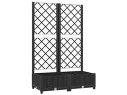Garden Planter, Garden Planters Vidaxl Preto Polipropileno (80 X 40 X 121.5 Cm)