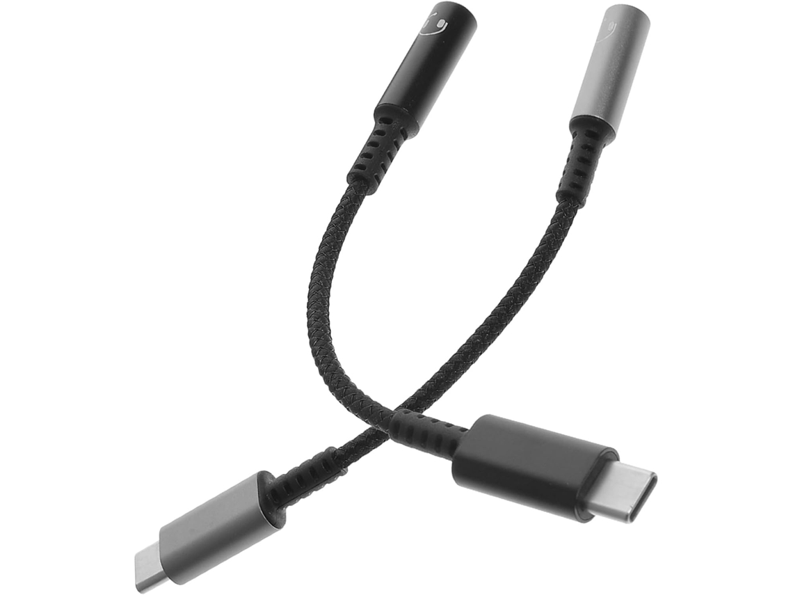 Cabo Adaptador De Áudio E Dados Com Conversor Ca Para 3,5 Mm, Ideal Tablets Celulares.