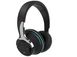 Fones Bluetooth 5.3 leves JIAPEI, IPX5, microfone, cancelamento de ruído, preto