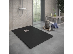 Base de Duche em Resina Slate Branco 70x80 Cm com grade RC