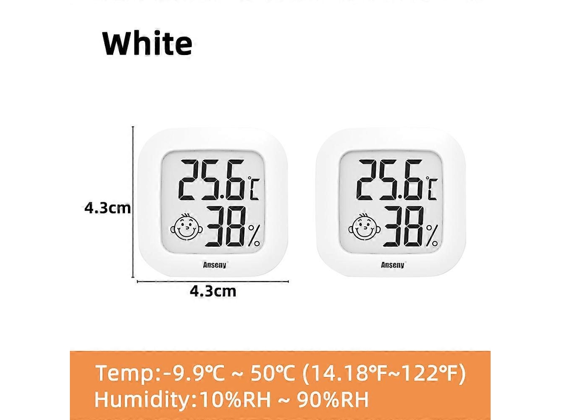 Mini Termômetro Digital Lcd Para Ambientes Internos E Externos, Com Sensor De Temperatura, Umidade E Higrômetro. Nostalgia88