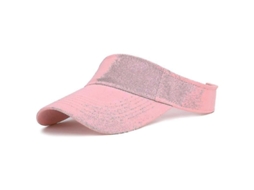 Boné esportivo unissex 2026 sem aba, boné de praia/golfe, proteção UV, algodão leve, ajustável, rosa