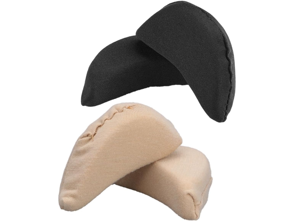 Enchimento Para Sapatos Com Esponja E Tecido, 2 Pares Reutilizáveis E Flexíveis Para Salto Alto, Reduz O Tamanho E
