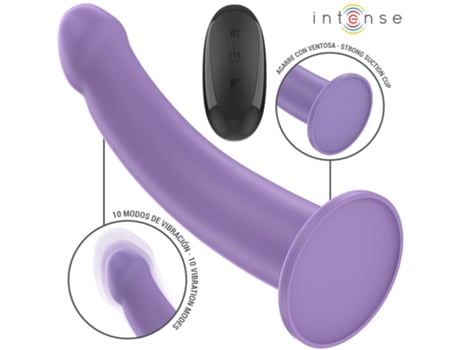 Intense - Eddie Vibrator 17.5 Cm 10 Vibrations Purple Remote Control