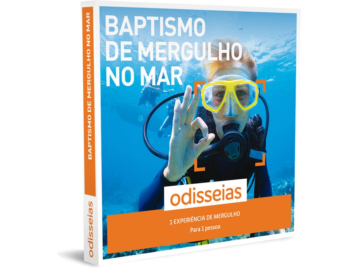 ODISSEIAS Pack Presente - Baptismo de Mergulho no Mar | Experiência de Aventura 1 pessoa