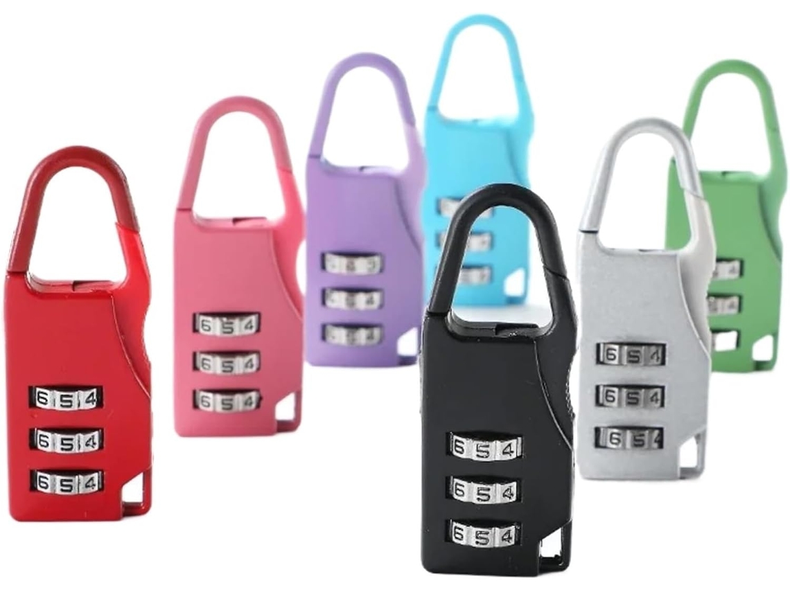 Cadeado De Combinação, Conjunto Com 10 Unidades, Mini Combinação