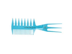 Pente De Cabelo Três Lados Dentes Largos Estilo Clássico Oil Head Para Homens E Mulheres (azul Céu)
