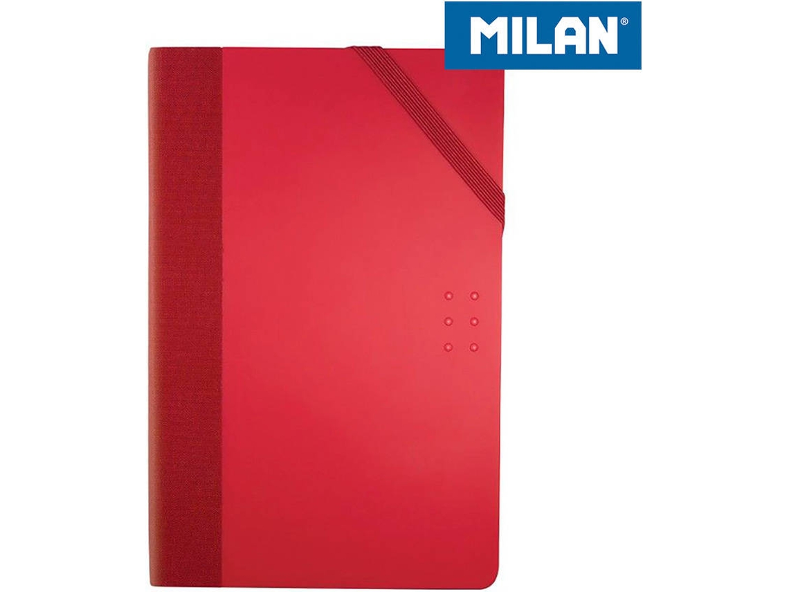 Bloco Papel Capa Vermelha 21X14,6X1,6Cm MILAN