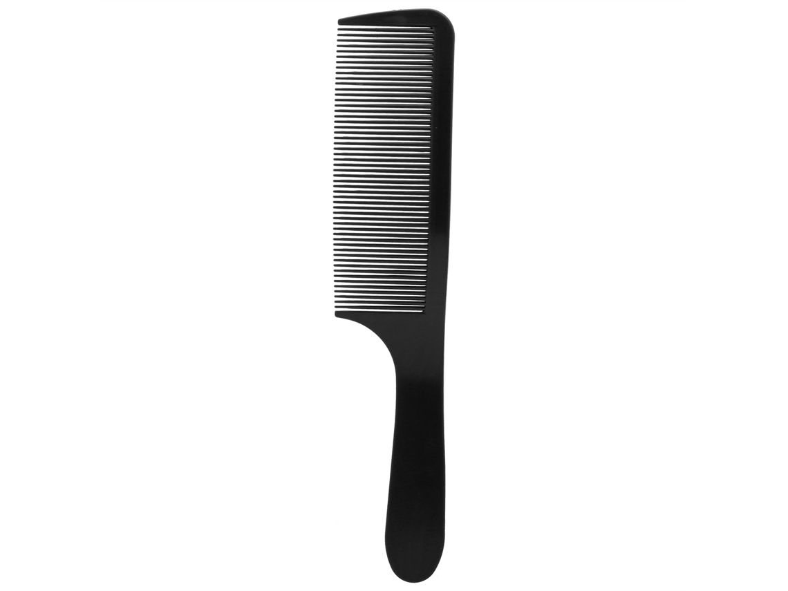 2026 pente de Plástico para Penteado e Corte de Cabelo, Dentes Finos, Curvo, Desembaraçador, para Salão e Lar, Preto