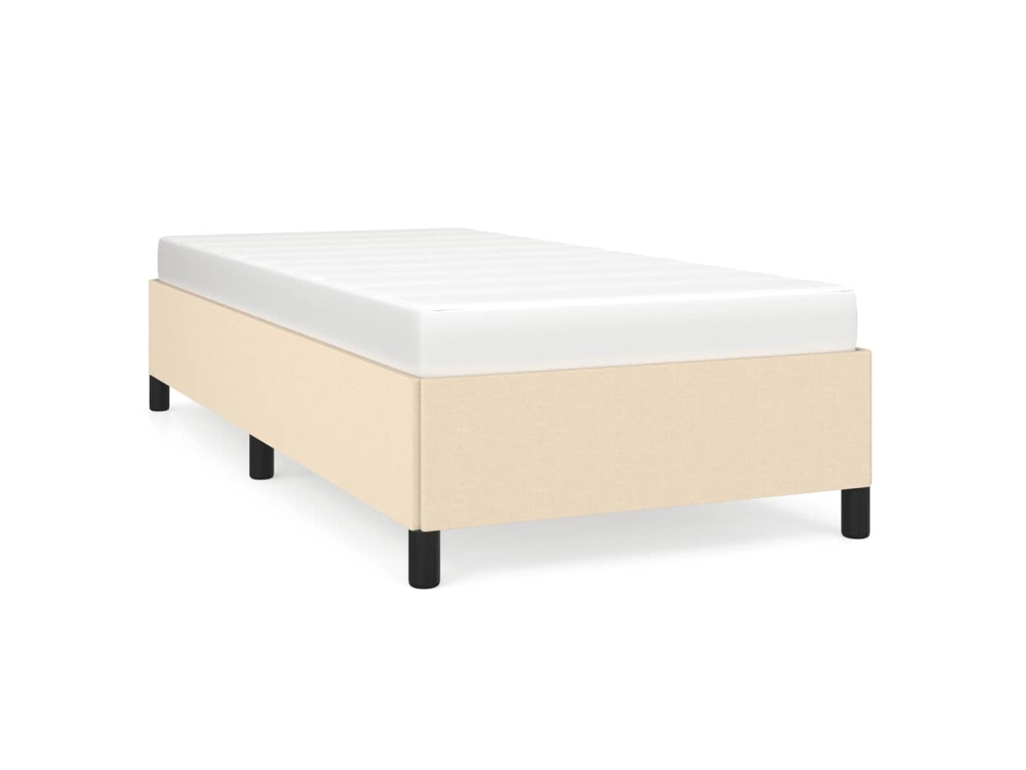 Bed Frame, Bed Frames Vidaxl Creme Tecido (80 X 200 Cm)