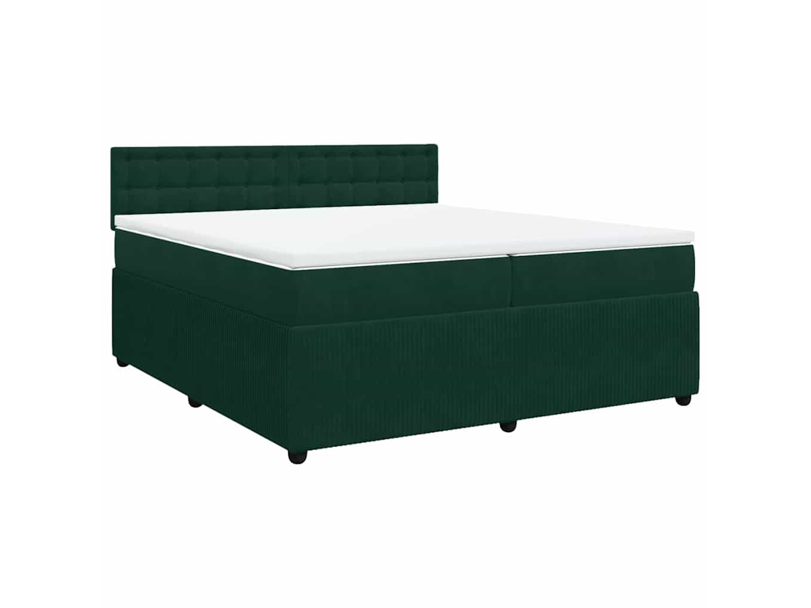 Box Spring Bed, Box Spring Beds Vidaxl Verde Veludo (200 X 200 Cm)