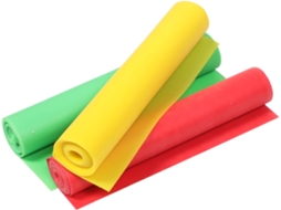 Conjunto De 3-faixas Elásticas Resistência Em Cores Vibrantes, Alta Para Exercícios Yoga, Alongamento