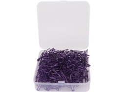 Clips de papel Gavigain com formato de flor vermelha, em metal resistente, para organização de documentos, pacote com 70 unidades.