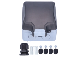 Tomada Externa IP66 250V 15A com caixa e luz indicadora