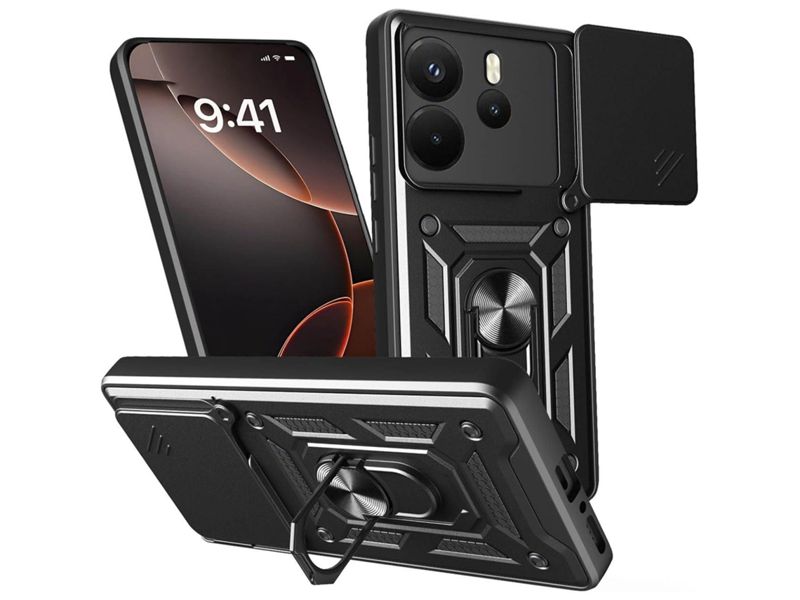Capa Para Xiaomi Redmi Note 14 (4g) À Prova De Choque Com Anel De Proteção Para Lente Fanpesp Protetor De Tela Para Celularvayotoy