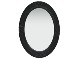 Vidaxl Espelho De Parede Estilo Barroco 50x70 Cm Preto
