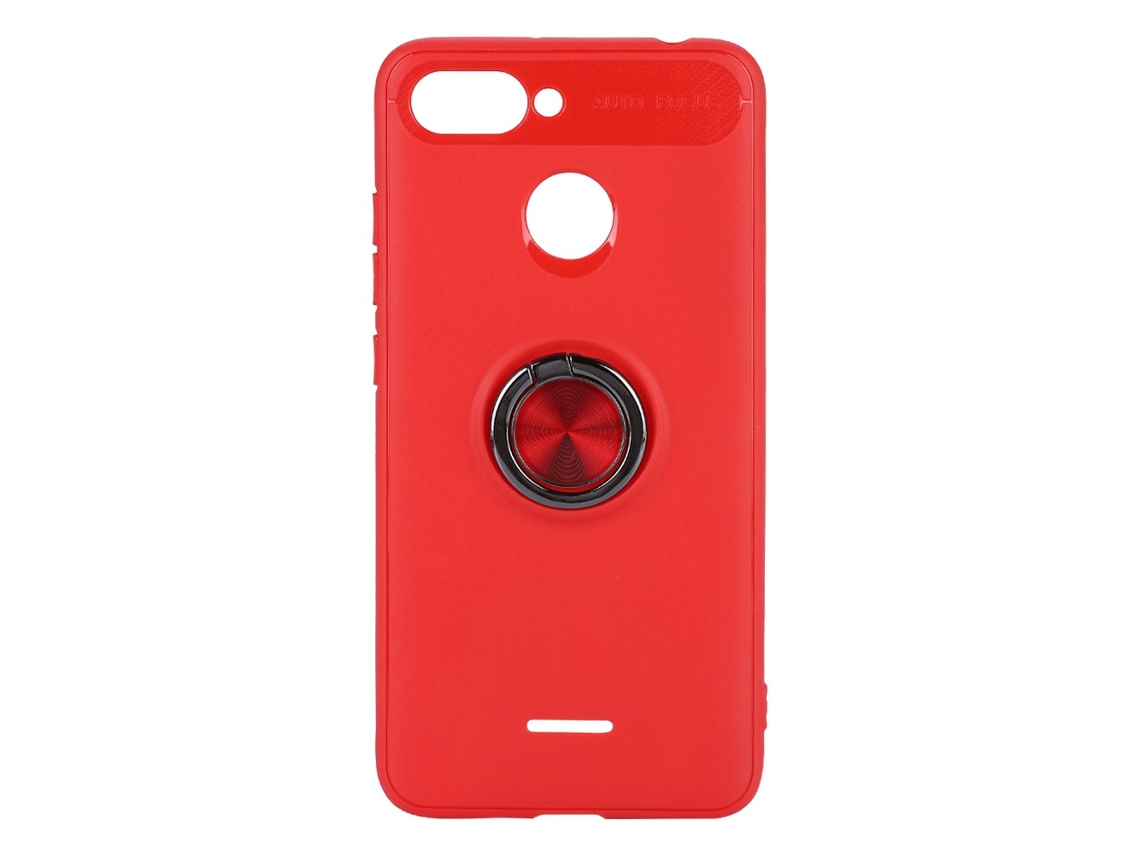 Capa LAXISCREED Redmi 6a Anti Impacto Anel Vermelho