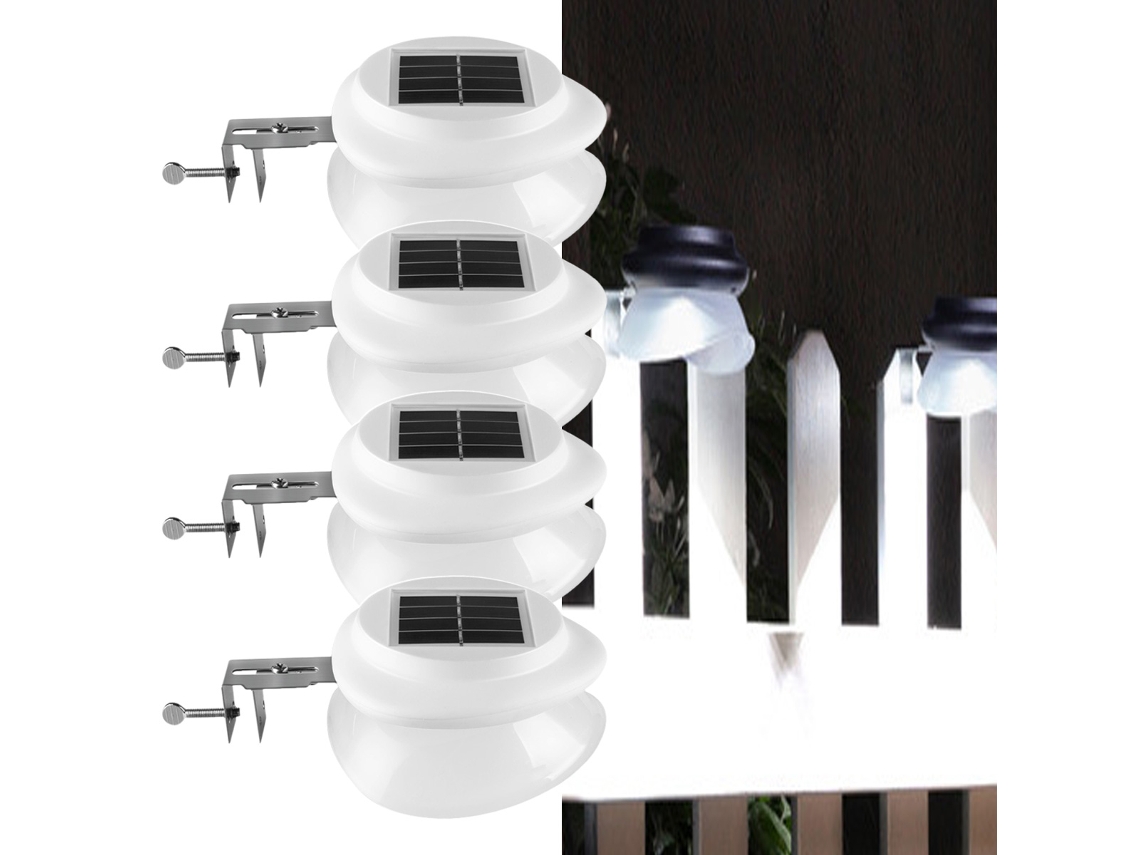 Luminária Solar para Cerca e Escadas, À Prova D'água, Liga/desliga Automático, para Áreas Externas AQUAFORGE