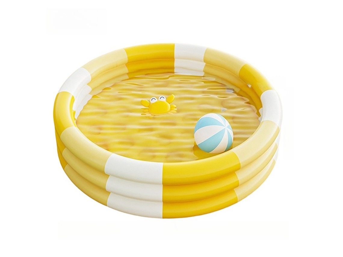 Piscina Inflável Infantil SPQMENT (amarelo 60x20cm)