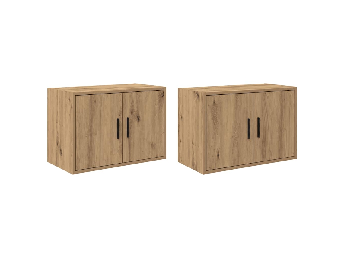 Conjunto de 2 Armários de Parede para Garagem Derivados de Madeira MAISON EXCLUSIVE