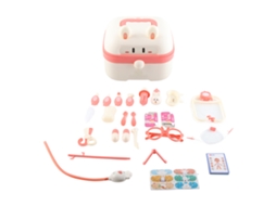 Mali brinquedos de Médico para Crianças Conjunto Educativo Enfermeiro Dentista Rosa Simulador