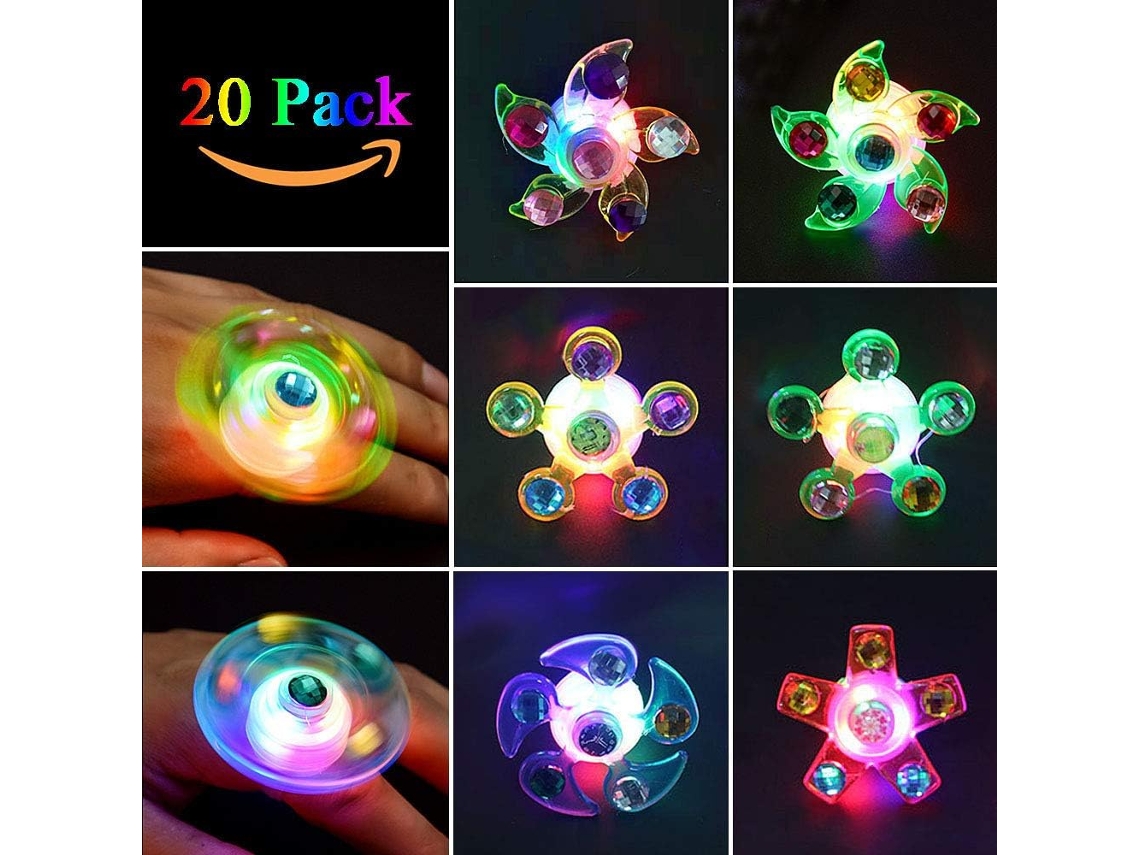 Presentes de Aniversário para Crianças 20 Lâmpadas de Dedo Led Lembranças Anel de Dedo Anéis de Luz Anel de Luzes de Dedo para Presentes de Dedos